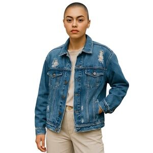 Mudd XL distressed jean jacket